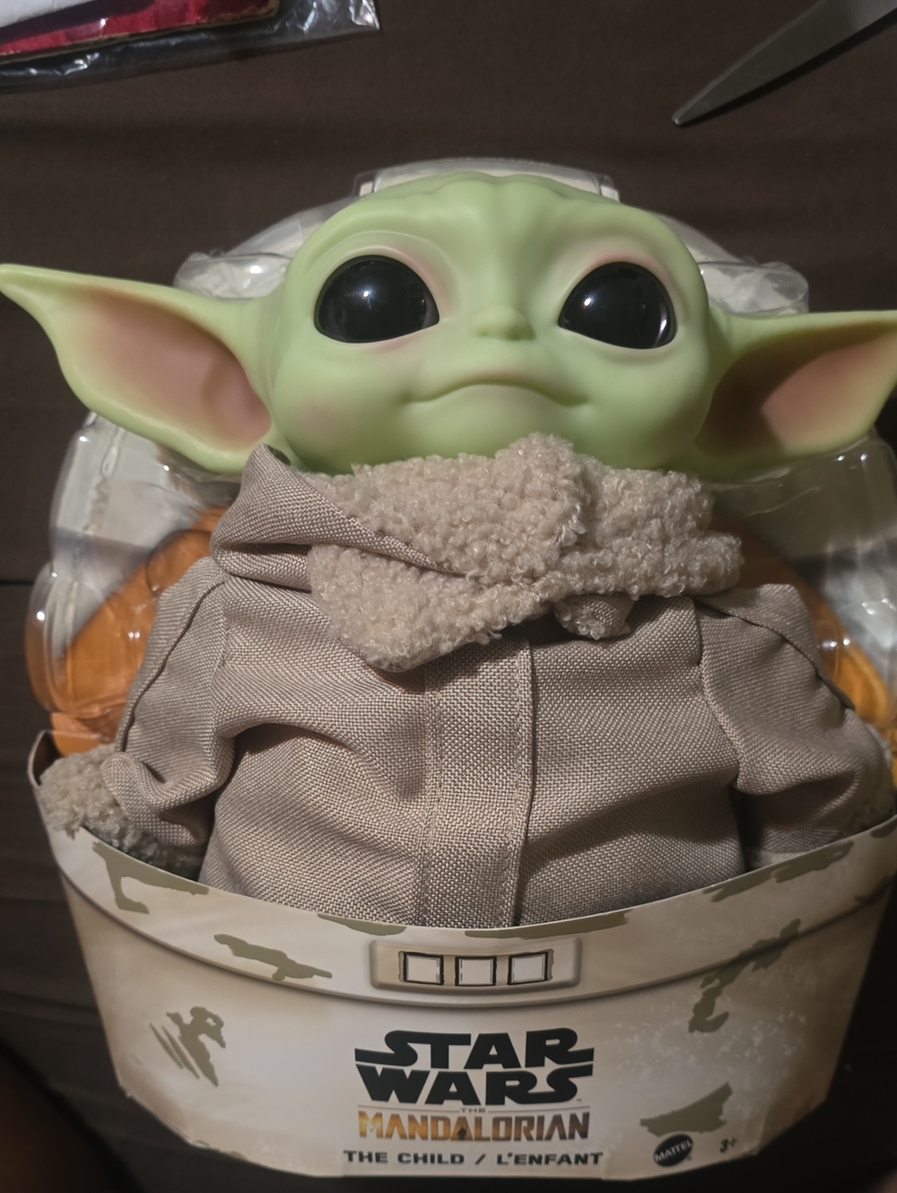 Star Wars Grogu Plush Doll - Light Green with Tan Outfit